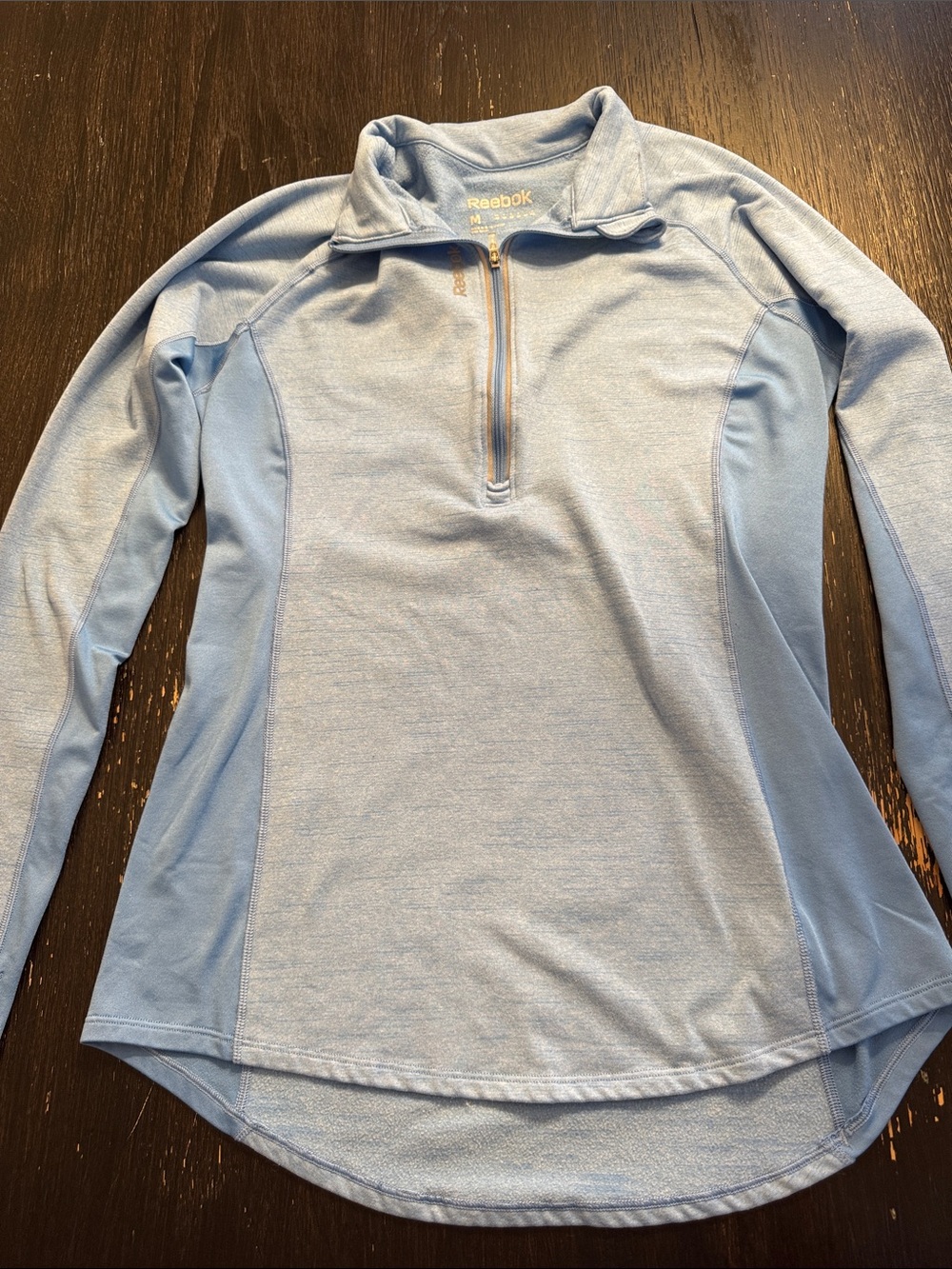 Reebok Women’s Pale Blue Half-Zip Performance Top